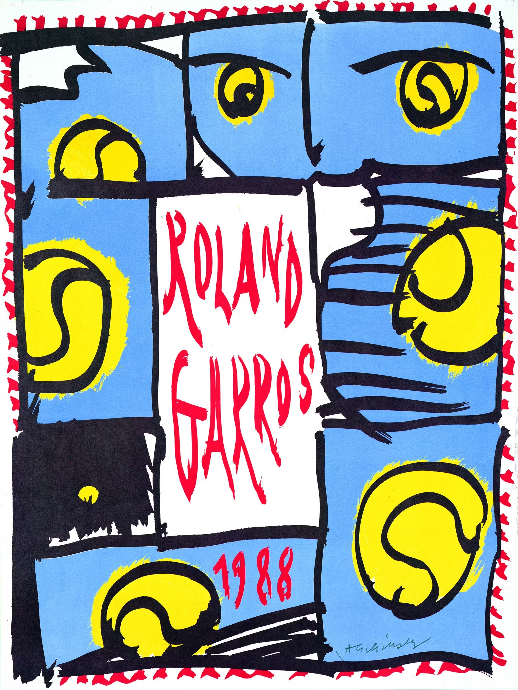 Roland Garros 1988 poster